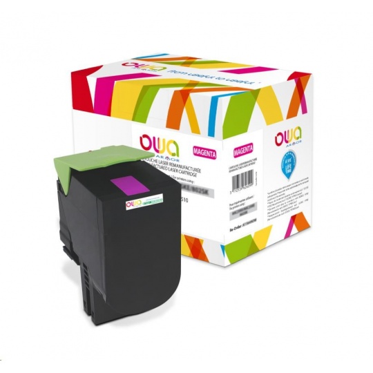 OWA Armor toner pro LEXMARK CX310, 410, 510, 2000 Stran, 80C2SM0, červená/magenta