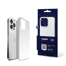 3mk ochranný kryt HARDY Silicone MagCase pro Apple iPhone 15 Pro, Silver-White