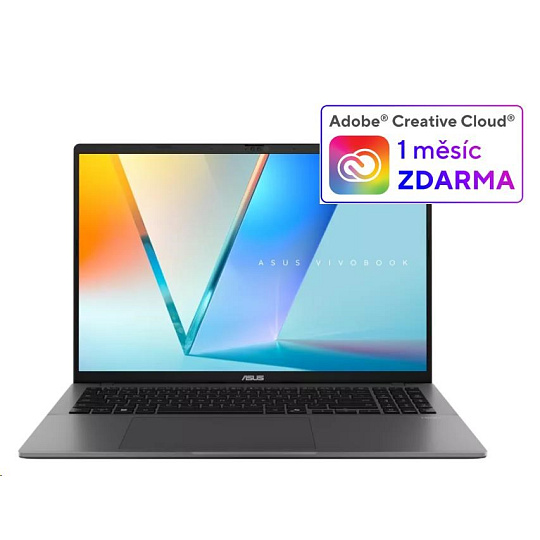 ASUS NTB Vivobook S 16 (M3607GA-OLED011W), AI 7 445, 16" 1920x1200, 16GB, 512GB SSD, Radeon, W11 Home, Matte Gray ASUS NTB Vivobook S 16 (M3607GA-OLED011W), AI 7 445, 16" 1920x1200, 16GB, 512GB SSD, Radeon, W11 Home, Matte Gray