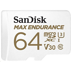 SanDisk MicroSDHC karta 64GB MAX Endurance + adaptér, 30,000 hodin SanDisk MicroSDHC karta 64GB MAX Endurance + adaptér, 30,000 hodin