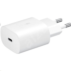 BAZAR - Samsung cestovní nabíječka EP-TA800NWE, Quickcharge 25W, USB-C, bílá - bulk BAZAR - Samsung cestovní nabíječka EP-TA800NWE, Quickcharge 25W, USB-C, bílá - bulk