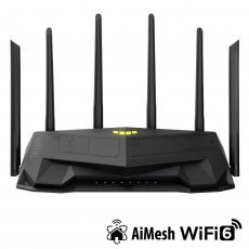 ASUS TUF-AX5400 Wireless AX5400 Wifi 6 Router + sluchátka TUF Gaming H3 Red ASUS TUF-AX5400 Wireless AX5400 Wifi 6 Router + sluchátka TUF Gaming H3 Red