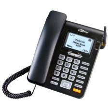 MaxCom MM28DHS, stolní GSM telefon, černá - Bazar, rozbaleno, mírně poškozený obal