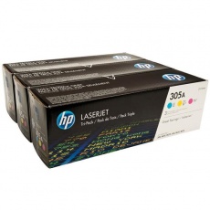 HP 305A CMY 3-pack LJ Toner Cart, CF370AM (2,600 / 2,600 / 2,600 pages) HP 305A CMY 3-pack LJ Toner Cart, CF370AM (2,600 / 2,600 / 2,600 pages)