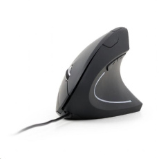 BAZAR - GEMBIRD myš MUS-ERGO-01, drátová, optická, vertikální, 1200-3200 dpi, USB, černá - Poškozený obal (Komplet) BAZAR - GEMBIRD myš MUS-ERGO-01, drátová, optická, vertikální, 1200-3200 dpi, USB, černá - Poškozený obal (Komplet)