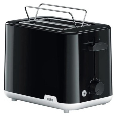 Braun HT1010BK topinkovač, 2 topinky, regulace opékání, opětovný ohřev, rozmrazování, černý Braun HT1010BK topinkovač, 2 topinky, regulace opékání, opětovný ohřev, rozmrazování, černý