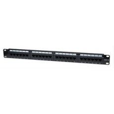 Intellinet Patch panel 24 port Cat6, UTP, černý Intellinet Patch panel 24 port Cat6, UTP, černý