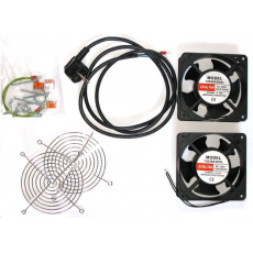 XtendLan Ventilace pro nástěnné rozvaděče, 2 ventilátory,napájecí kabel, spojovací materiál XtendLan Ventilace pro nástěnné rozvaděče, 2 ventilátory,napájecí kabel, spojovací materiál