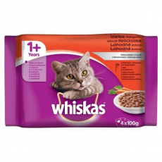 Kap.WHISKAS Cass. Multip.rybi vyber v zele 4x85g Kap.WHISKAS Cass. Multip.rybi vyber v zele 4x85g