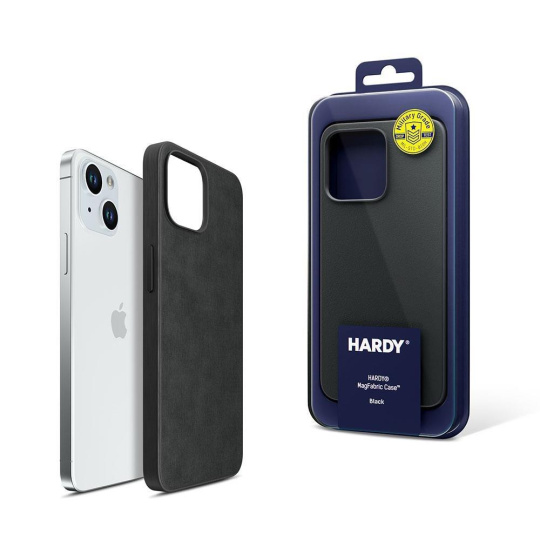 3mk ochranný kryt HARDY MagFabric Case pro Apple iPhone 15 Pro Max, Black