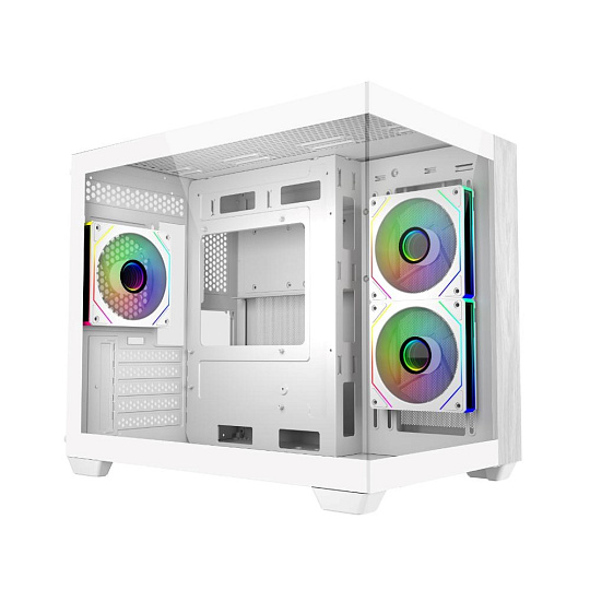 BAZAR Cooler Master case Elite 481 Wood, ATX, Průhledná bočnice, 3x 120mm ARGB Fan, Bílá BAZAR Cooler Master case Elite 481 Wood, ATX, Průhledná bočnice, 3x 120mm ARGB Fan, Bílá