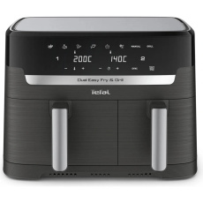 Tefal Dual Easy Fry & Grill 2v1 Horkovzdušná fritéza, Černá Tefal Dual Easy Fry & Grill 2v1 Horkovzdušná fritéza, Černá