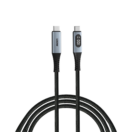 VERBATIM Kabel USB-C Sync & Charge, 100W, s displejem, 120cm