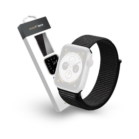 RhinoTech řemínek Magic Tape pro Apple Watch 38/40/41mm černá RhinoTech řemínek Magic Tape pro Apple Watch 38/40/41mm černá
