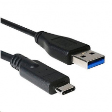C-TECH kabel USB 2.0 AM na Type-C (AM/CM), 1m, černá