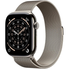 Apple Watch Series 11 GPS + Cellular 46mm Natural Titanium Case with Natural Milanese Loop - M/L Apple Watch Series 11 GPS + Cellular 46mm Natural Titanium Case with Natural Milanese Loop - M/L