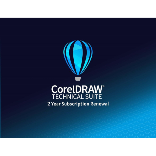CorelDRAW Technical Suite Edu 2 roky obnovení pronájmu licence (Single) EN/DE/FR/ES/BR/IT/CZ/PL/NL