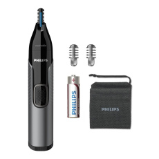 Philips NT3650/16 zastřihovač, na chloupky v nose, chloupky v uších, obočí, voděodolný, 2 nástavce, na baterie Philips NT3650/16 zastřihovač, na chloupky v nose, chloupky v uších, obočí, voděodolný, 2 nástavce, na baterie