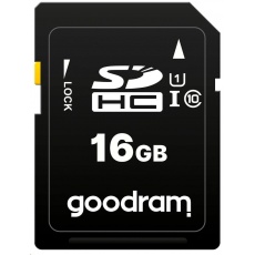 GOODRAM SDHC karta 16GB (R:100/W:10 MB/s) UHS-I Class 10 GOODRAM SDHC karta 16GB (R:100/W:10 MB/s) UHS-I Class 10