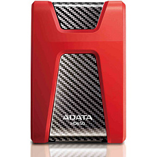 BAZAR - ADATA Externí HDD 1TB USB 3.1 DashDrive Durable HD650, červený (gumový, nárazu odolný) - Poškozený obal (Komplet BAZAR - ADATA Externí HDD 1TB USB 3.1 DashDrive Durable HD650, červený (gumový, nárazu odolný) - Poškozený obal (Komplet