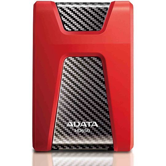 BAZAR - ADATA Externí HDD 1TB USB 3.1 DashDrive Durable HD650, červený (gumový, nárazu odolný) - Poškozený obal (Komplet BAZAR - ADATA Externí HDD 1TB USB 3.1 DashDrive Durable HD650, červený (gumový, nárazu odolný) - Poškozený obal (Komplet