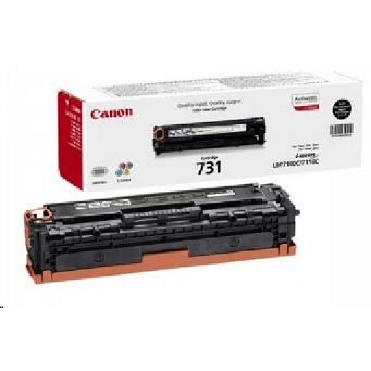 BAZAR - Canon TONER  CRG-731BK černá pro i-SENSYS LBP7100Cn, LBP7110Cw, MF623Cn, MF628Cw, MF8230Cn, MF8280Cw (1400 str.)