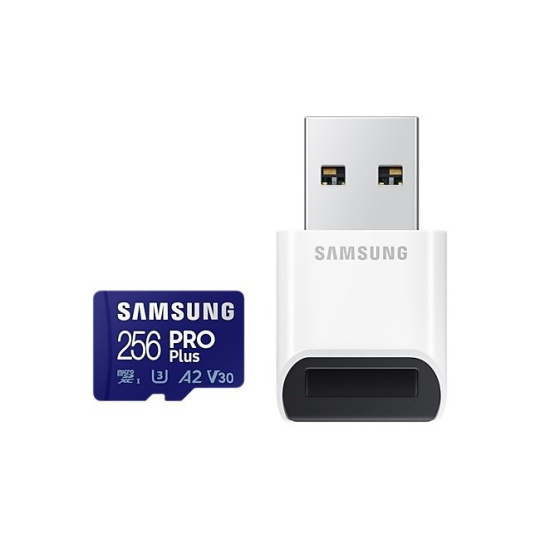 Samsung micro SDXC karta 256GB PRO Plus + USB adaptér