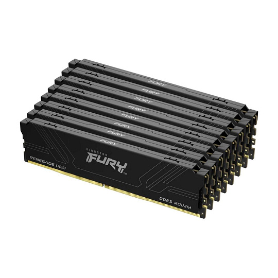 KINGSTON DIMM DDR5 256GB (Kit of 8) 7200MT/s CL38 FURY Renegade Pro Black KINGSTON DIMM DDR5 256GB (Kit of 8) 7200MT/s CL38 FURY Renegade Pro Black