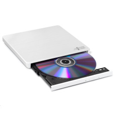 BAZAR - HITACHI LG - externí mechanika DVD-W/CD-RW/DVD±R/±RW/RAM GP60NW60, Slim, White, box+SW - Poškozený obal (Komplet BAZAR - HITACHI LG - externí mechanika DVD-W/CD-RW/DVD±R/±RW/RAM GP60NW60, Slim, White, box+SW - Poškozený obal (Komplet