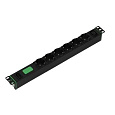 APC Easy Rack PDU Basic, 1U, 10A (2.3kW), 230V, 6x SCHUKO, 1x C13