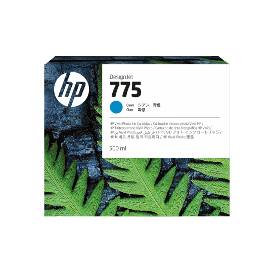 HP 775 500-ml Cyan Ink Cartridge