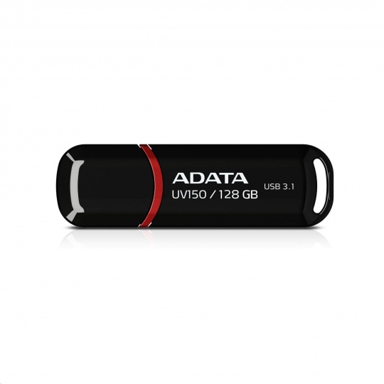 ADATA Flash Disk 128GB UV150, USB 3.1 Dash Drive (R:90/W:20 MB/s) černá