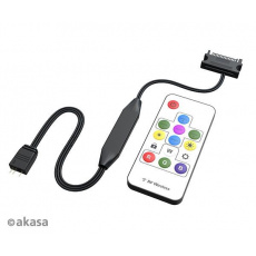 AKASA ovladač Vegas Remote Control Mate,3-Pin aRGB controller cable+remote