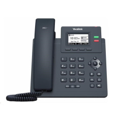 BAZAR - Yealink SIP-T31 IP telefon, 2,3" 132x64 grafický, 2x RJ45 10/100, 2x SIP, s adaptérem - Poškozený obal (Komplet)