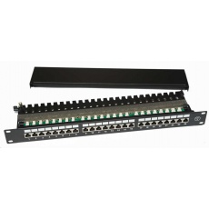 19" Patch panel osazený 19" 1U 24 FTP Cat 6 19" Patch panel osazený 19" 1U 24 FTP Cat 6