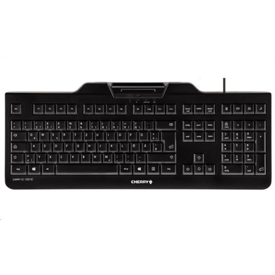 CHERRY klávesnice se čtečkou karet KC 1000 SC/ USB/ ISO 7816 podporované karty/ černá/ CZ layout CHERRY klávesnice se čtečkou karet KC 1000 SC/ USB/ ISO 7816 podporované karty/ černá/ CZ layout