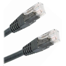 XtendLan patch kabel Cat6, UTP - 1m, černý (prodej po 10 ks) XtendLan patch kabel Cat6, UTP - 1m, černý (prodej po 10 ks)