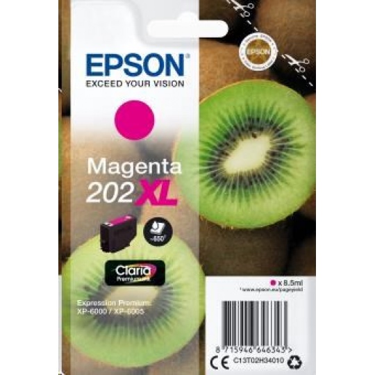 EPSON ink bar Singlepack "Kiwi" Magenta 202XL Claria Premium Ink 8,5 ml