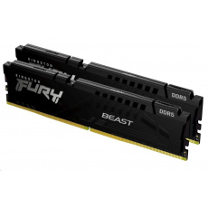 KINGSTON DIMM DDR5 32GB (Kit of 2) 6000MT/s CL40 FURY Beast Černá XMP