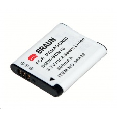 Braun akumulátor PANASONIC BCN10, Leica BP-DC14, 800mAh Braun akumulátor PANASONIC BCN10, Leica BP-DC14, 800mAh