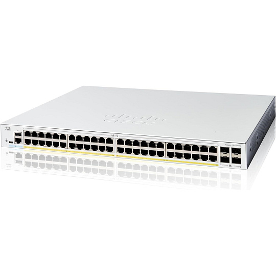 BAZAR - Cisco Catalyst switch C1300-48P-4X (48xGbE,4xSFP+,48xPoE+,375W) - REFRESH - poškozený obal BAZAR - Cisco Catalyst switch C1300-48P-4X (48xGbE,4xSFP+,48xPoE+,375W) - REFRESH - poškozený obal