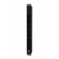 APC Easy PDU, Basic, 1U, 10A, 230V, (6) Schuko & (1) C13, IEC C14 (2.5m)