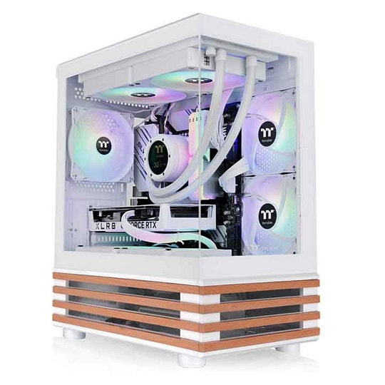 THERMALTAKE Case View 170 WS ARGB, Průhledná bočnice, bílá