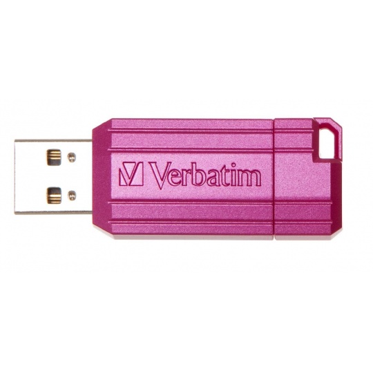 VERBATIM Flash Disk 16GB Hi-Speed Store 'n' Go, Pinstripe, USB 2.0, Hot růžová