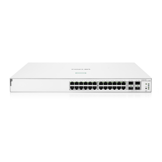 HPE Networking Instant On Switch 24p Gigabit CL4 PoE 4p SFP+ 195W 1930 (JL683B) HPE Networking Instant On Switch 24p Gigabit CL4 PoE 4p SFP+ 195W 1930 (JL683B)