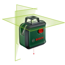 BOSCH AdvancedLevel 360, křížový laser, přenost +- 0,4 mm/m