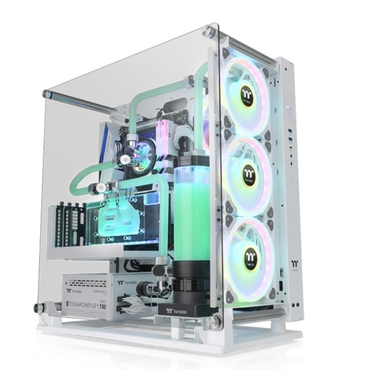 THERMAL TAKE Case Core P3 TG Pro Snow, ATX, Průhledná bočnice, bílá THERMAL TAKE Case Core P3 TG Pro Snow, ATX, Průhledná bočnice, bílá
