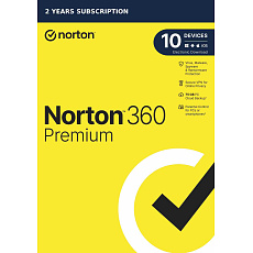 NORTON 360 PREMIUM 75GB +VPN 1 uživatel pro 10 zařízení na 2 roky ESD 1+1 (50%) NORTON 360 PREMIUM 75GB +VPN 1 uživatel pro 10 zařízení na 2 roky ESD 1+1 (50%)