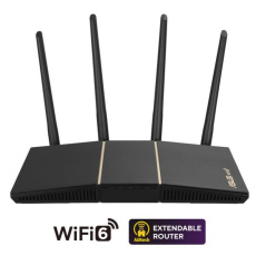 AKCE ASUS RT-AX57 Wireless AX3000 Wifi 6 Router, 4x gigabit LAN, 1x gigabit WAN + myš ROG GLADIUS II Core