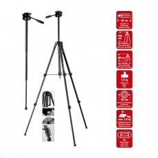 Braun stativ LW 168S (62-168cm, 1500 g, 3-směrná hlava, max.5kg, monopod) Braun stativ LW 168S (62-168cm, 1500 g, 3-směrná hlava, max.5kg, monopod)